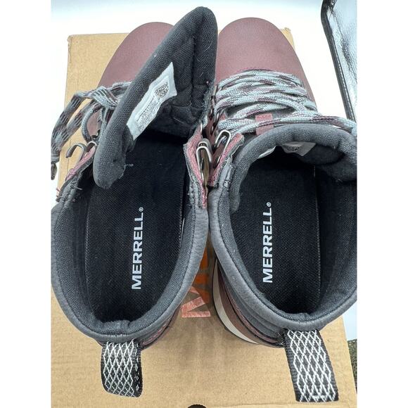 Merrell Alpine Hiker Lace Up Hiking Boots, Burgundy Womens Size 6.5 US NIB - Picture 6 of 12